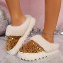 🔥 Stylish Soft Wool Lining Slip On House Shoes