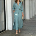 2024 Solid color maxi dress