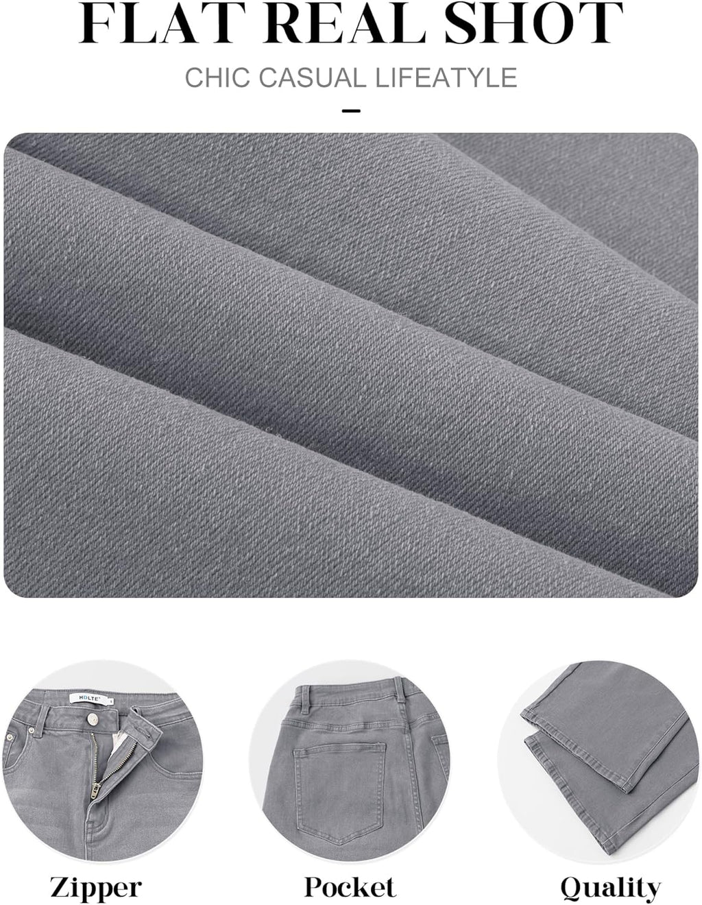 HDLTE Women Wide Leg Jeans High Waist Baggy Jeans Loose Boyfriend Jeans Denim Pants Y2K
