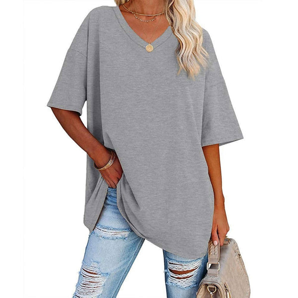 🔥Up to 69% OFF Today🔥Women Summer 2025 Tops 20 Colors Casual V-neck T-shirts