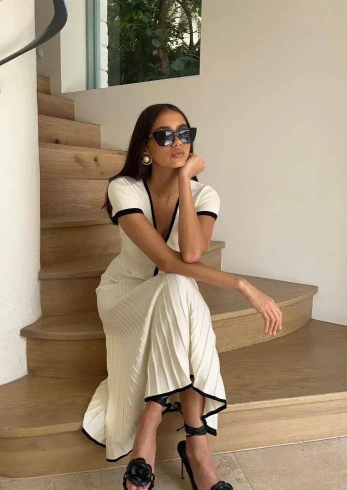 JOLENE Knit Top And Midi Skirt Set