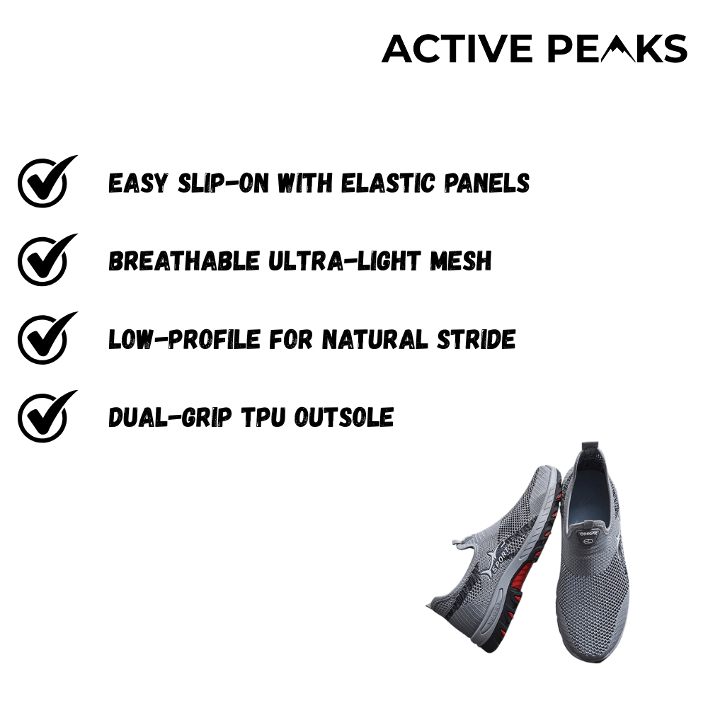 Men's Slip-On Walking Shoes Breathable Lightweight | Active Peaks