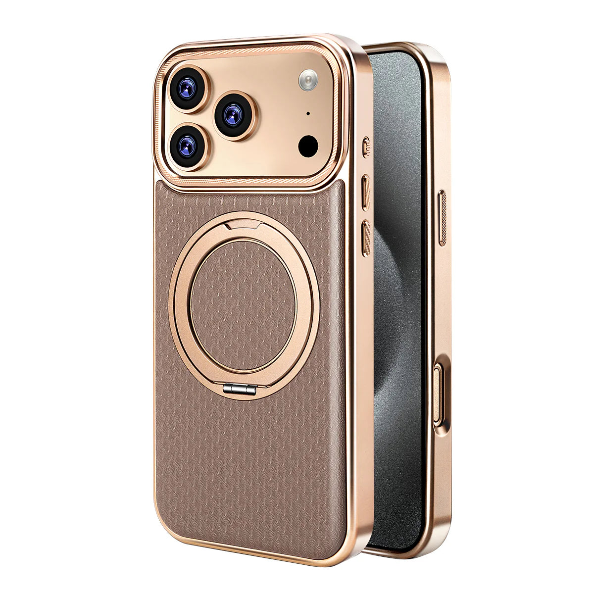 Luxury Leather MagCase with Rotating Bracket Holder