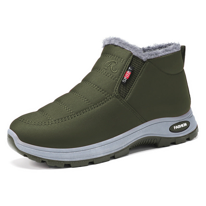 Women's Slip-On Fleece-Lined Winter Boots  Warm, Waterproof & Anti-Slip