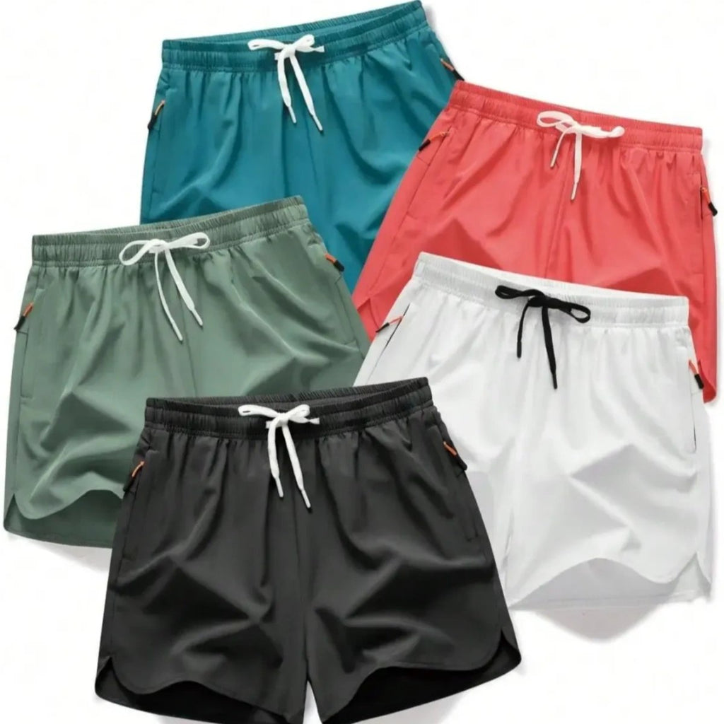 Men's  Running Shorts-Quick-Dry Athletic Gym Shorts (1 / 5 Pack)