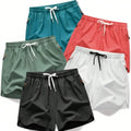 Men's  Running Shorts-Quick-Dry Athletic Gym Shorts (1 / 5 Pack)