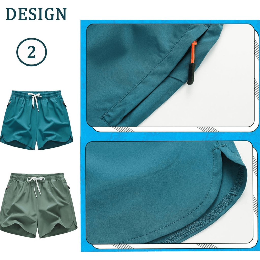 Men's  Running Shorts-Quick-Dry Athletic Gym Shorts (1 / 5 Pack)